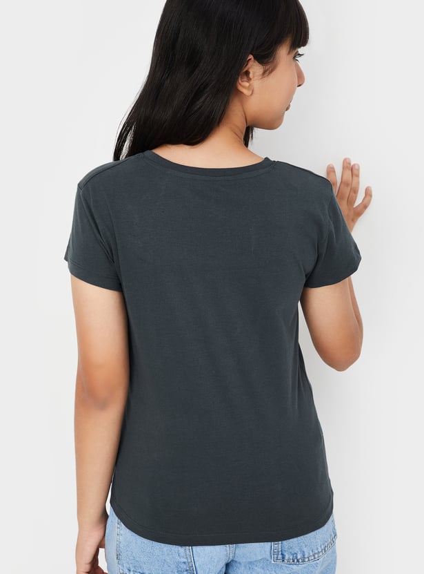 Girls Graphic Print T-shirt