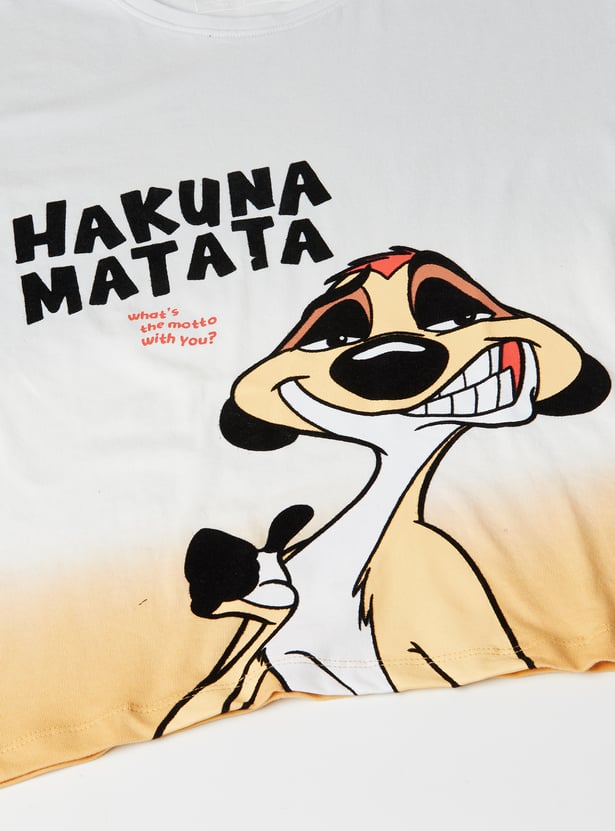 Girls Lion King Print T-shirt