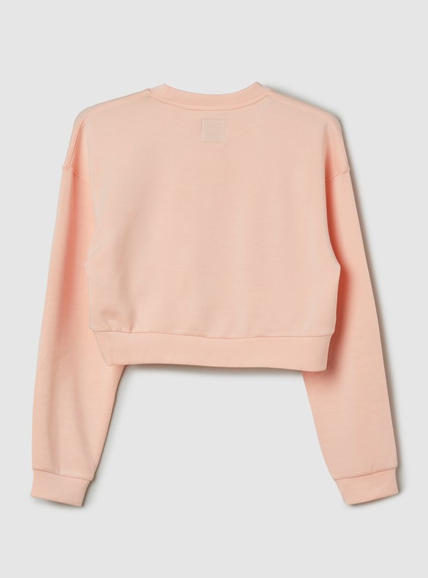 Girls Solid Sweatshirt