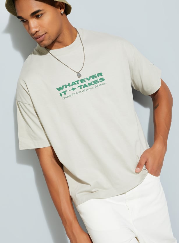 Buy URB_N Men Typographic Printed T-shirt Online at just Rs. 499.0