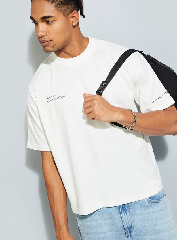 URB_N Men Back Graphic Printed T-shirt