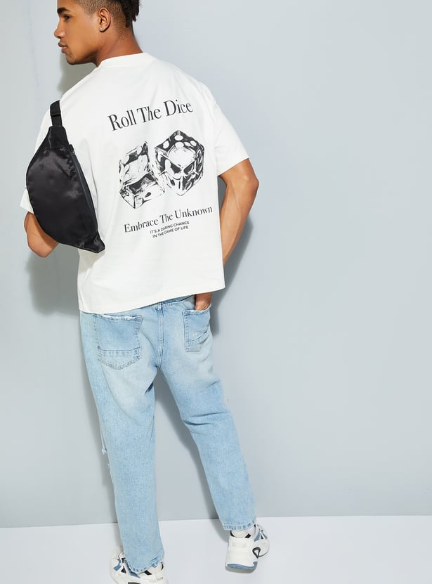 URB_N Men Back Graphic Printed T-shirt