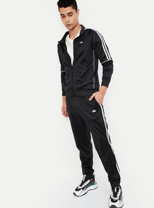 Men Striped Athleisure Sweatshirt