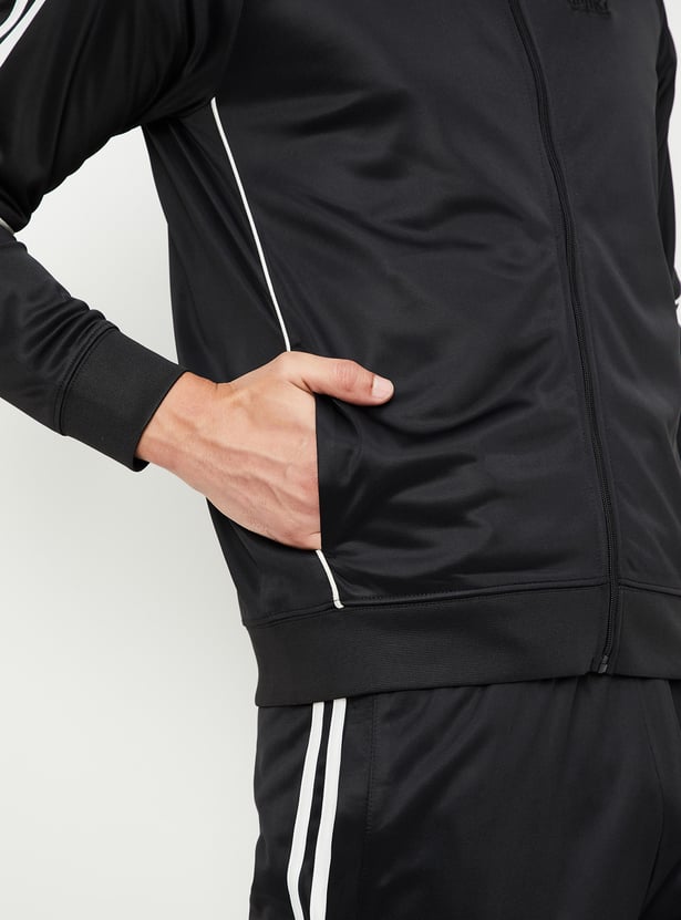 Men Striped Athleisure Sweatshirt