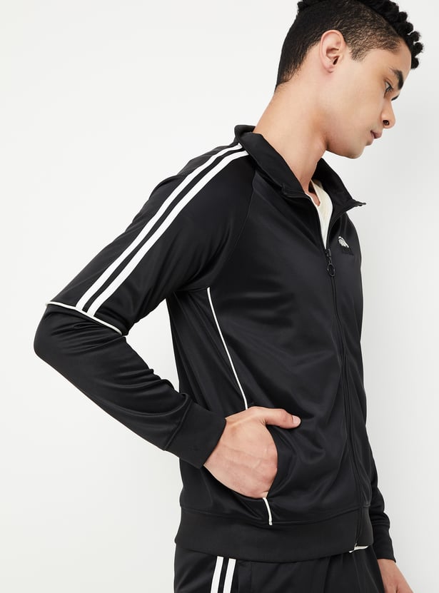 Men Striped Athleisure Sweatshirt