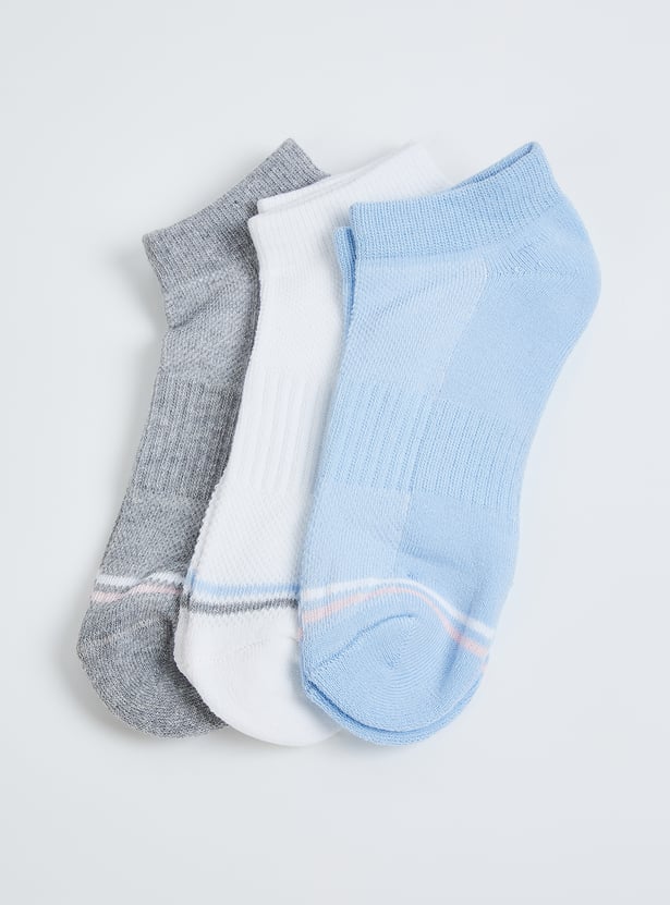 Boys Patterned Ankle-Length Socks - Pack of 3