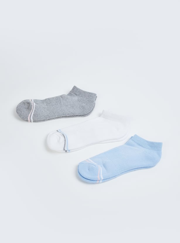 Boys Patterned Ankle-Length Socks - Pack of 3