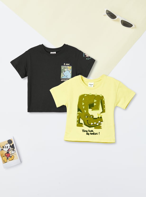 Boys Printed T-shirt - Pack of 2