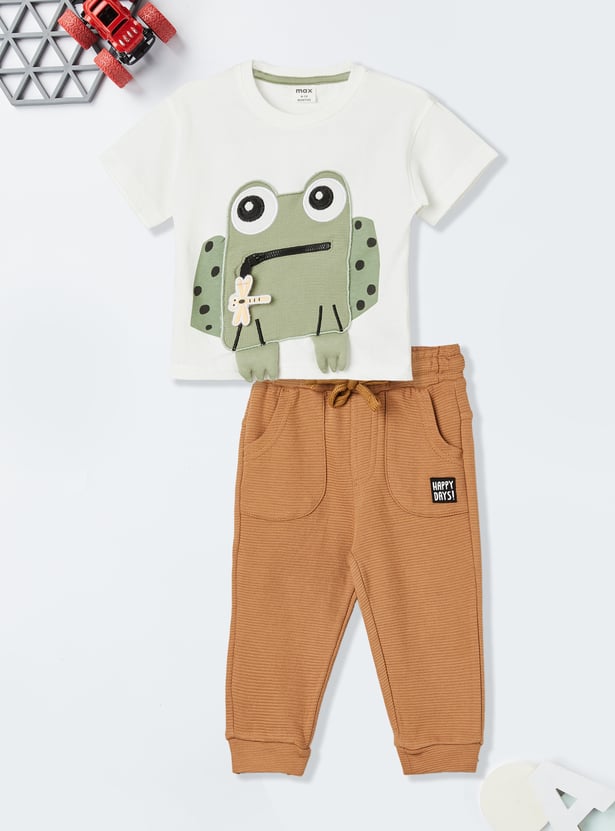Boys Applique Joggers Set