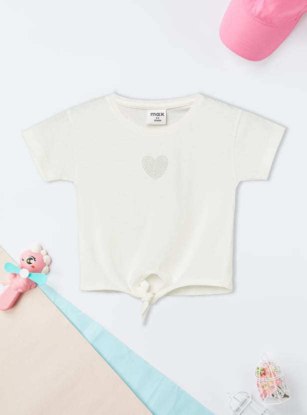 Girls Embellished T-shirt