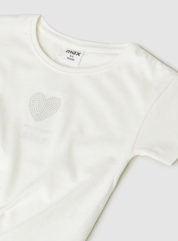 Girls Embellished T-shirt