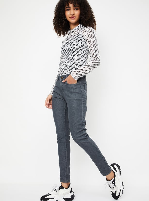 Women Washed Skinny Fit Jeans