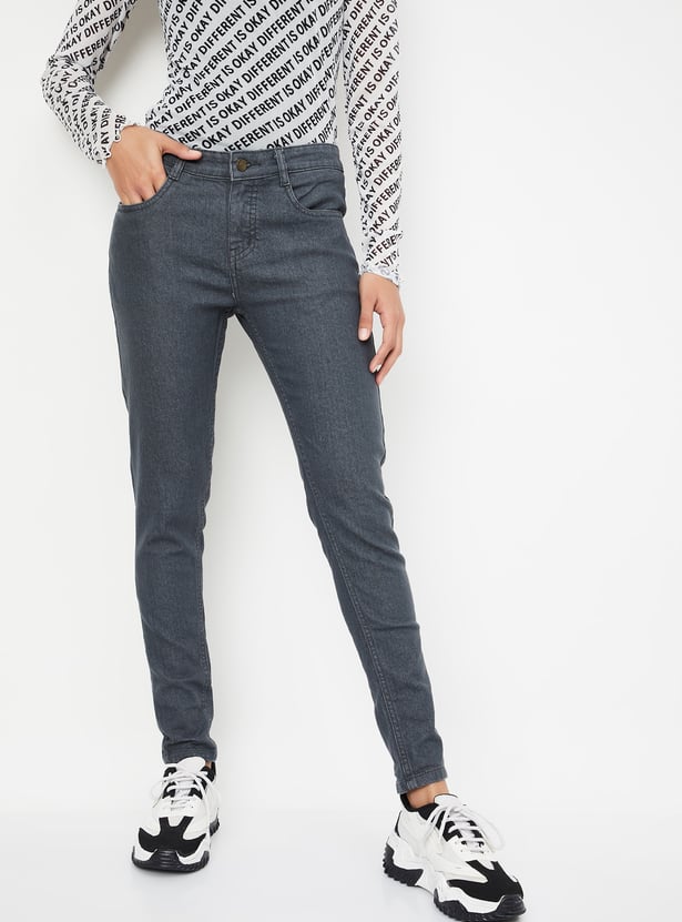 Women Washed Skinny Fit Jeans