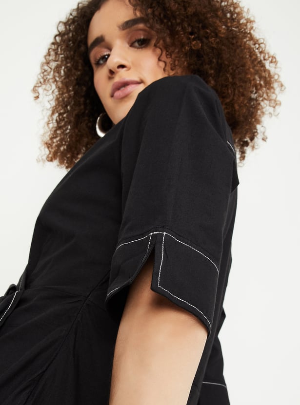 Kalki x Max Women Solid Wrap Dress