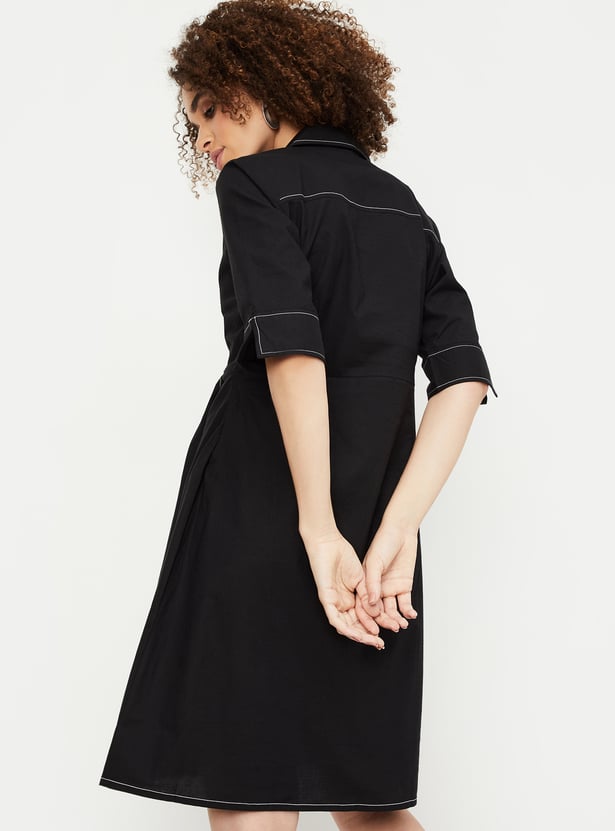 Kalki x Max Women Solid Wrap Dress