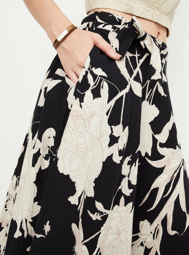 Kalki x Max Women Floral Printed Maxi Skirt