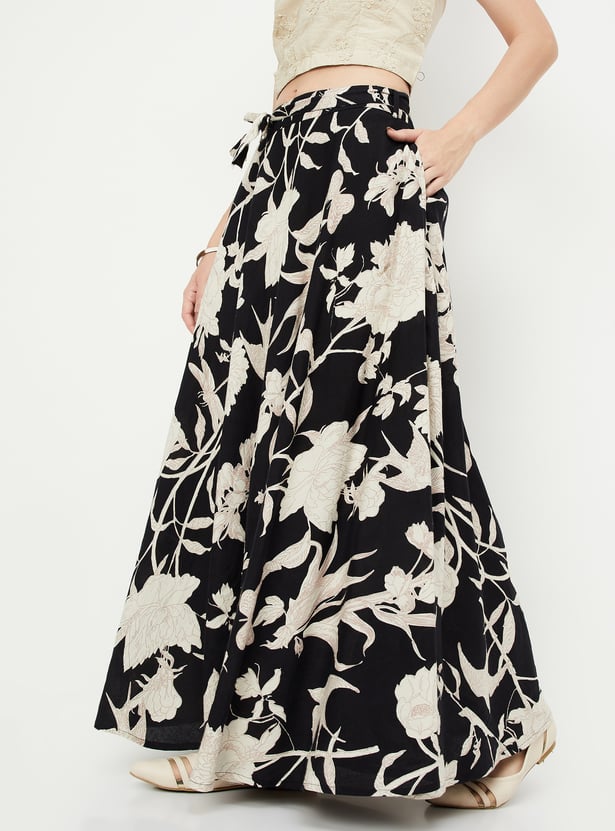 Kalki x Max Women Floral Printed Maxi Skirt