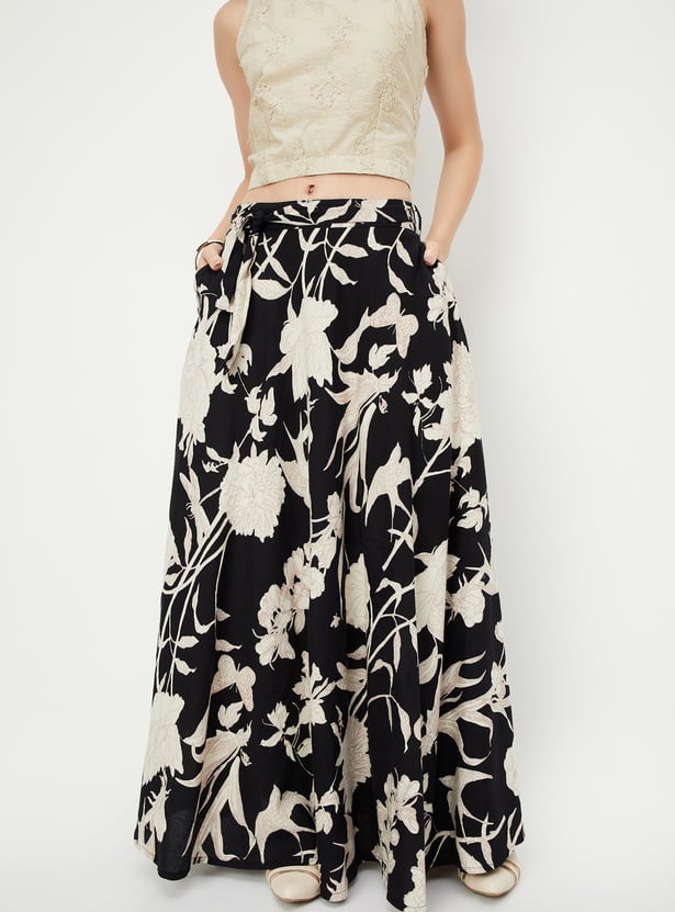 Kalki x Max Women Floral Printed Maxi Skirt