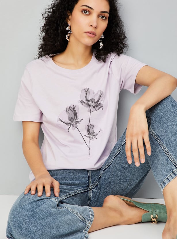 Women Printed T-shirts - Pack of 2