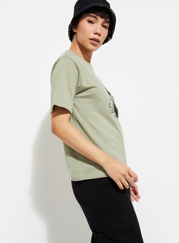 URB_N Women Relaxed Fit Graphic T-shirt