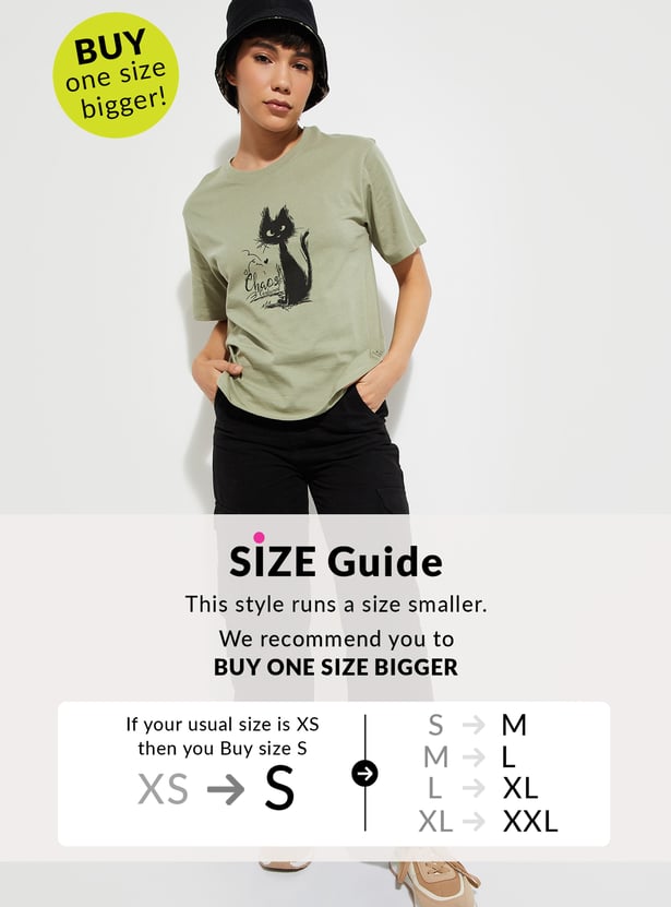 URB_N Women Relaxed Fit Graphic T-shirt