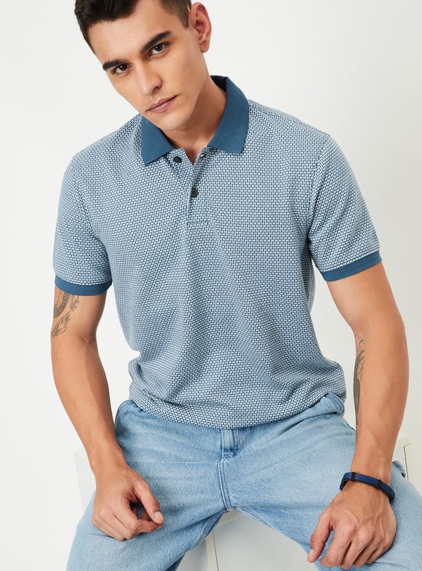 Men Knitted Polo T-shirt