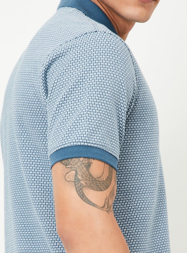 Men Knitted Polo T-shirt