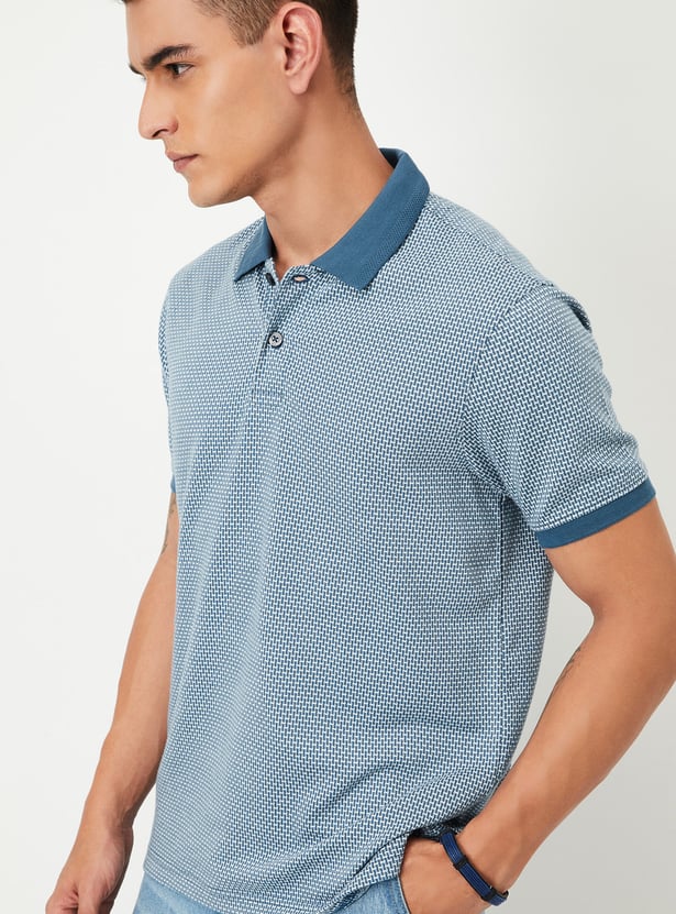 Men Knitted Polo T-shirt