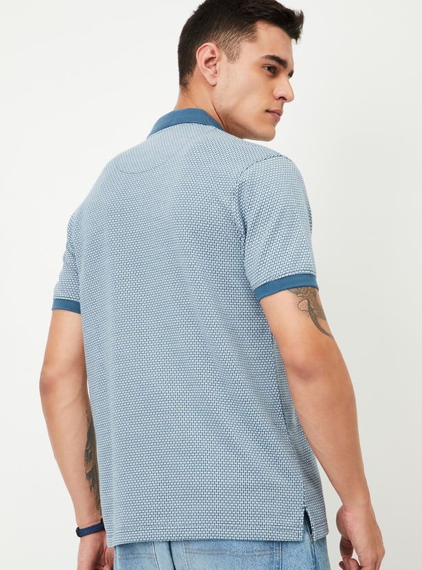 Men Knitted Polo T-shirt