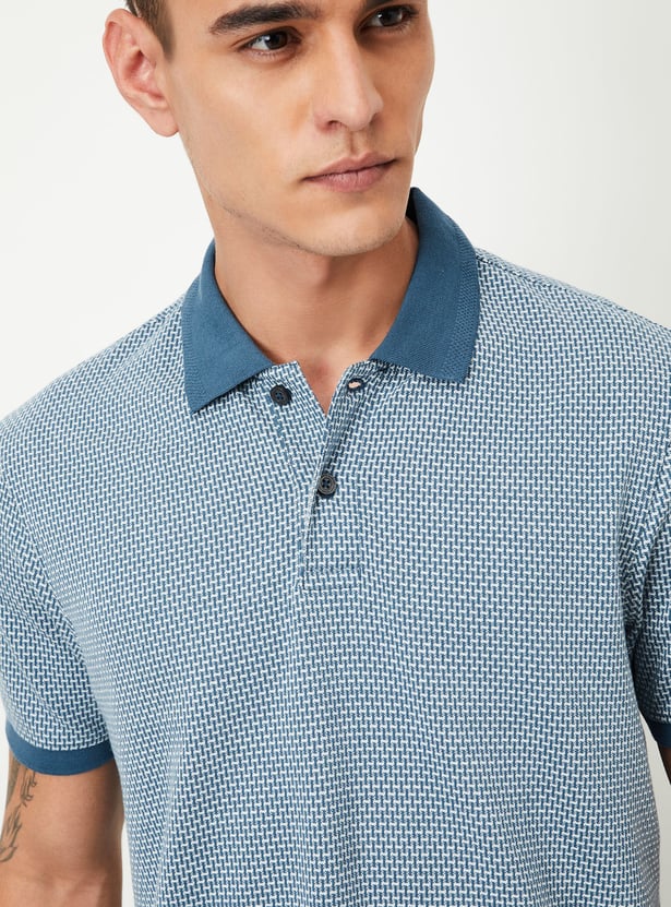 Men Knitted Polo T-shirt