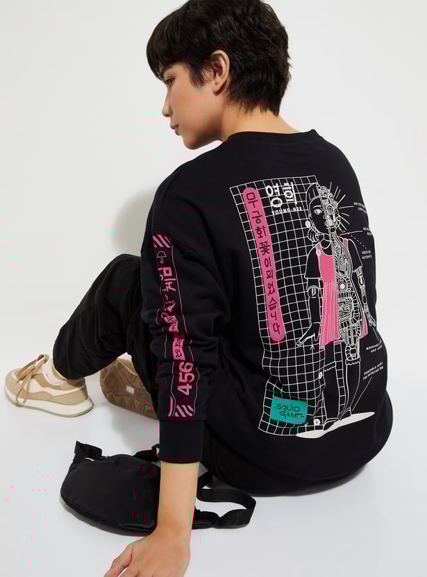 Buy URB_N Women Squid Game Printed Sweatshirt Online at just Rs