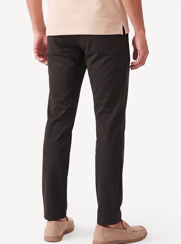 Men Solid Slim Fit Chinos