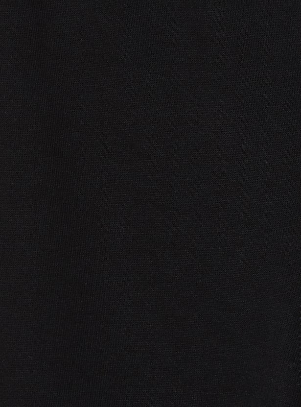 Boys Solid Knit Cargo Joggers