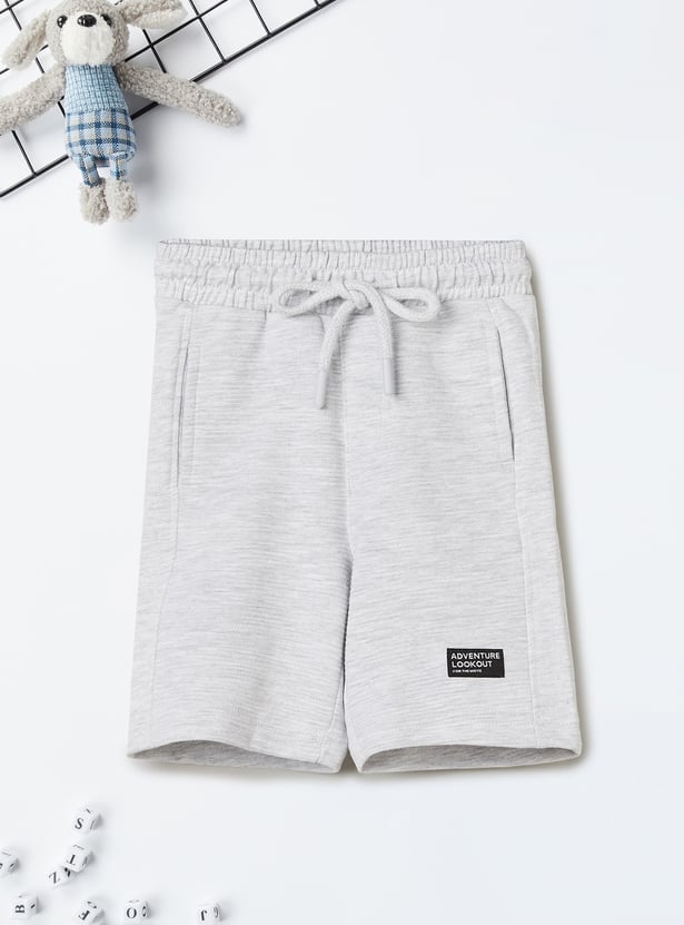 Boys Solid Knit Shorts