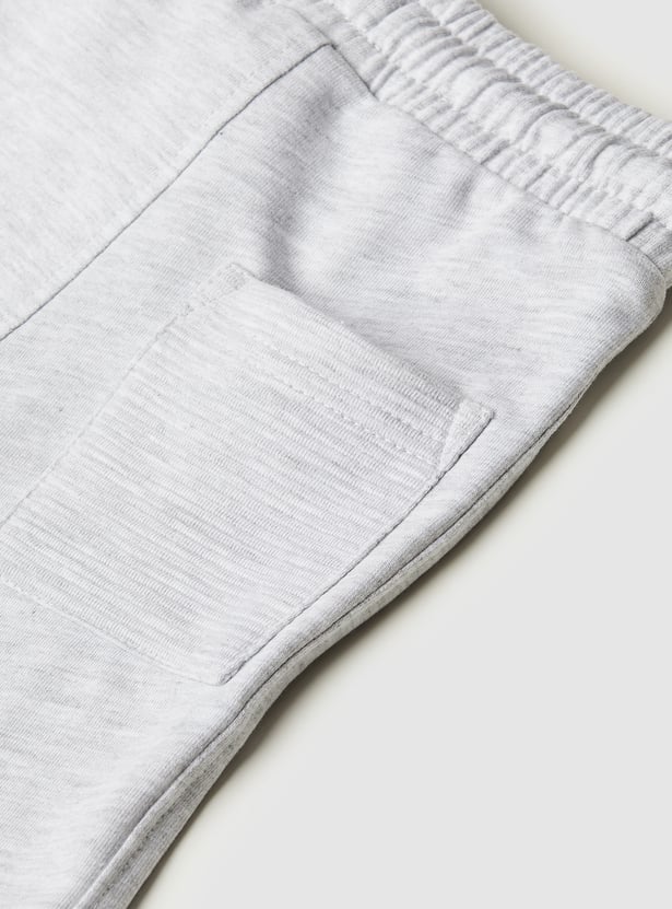 Boys Solid Knit Shorts