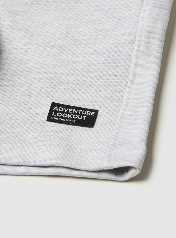 Boys Solid Knit Shorts