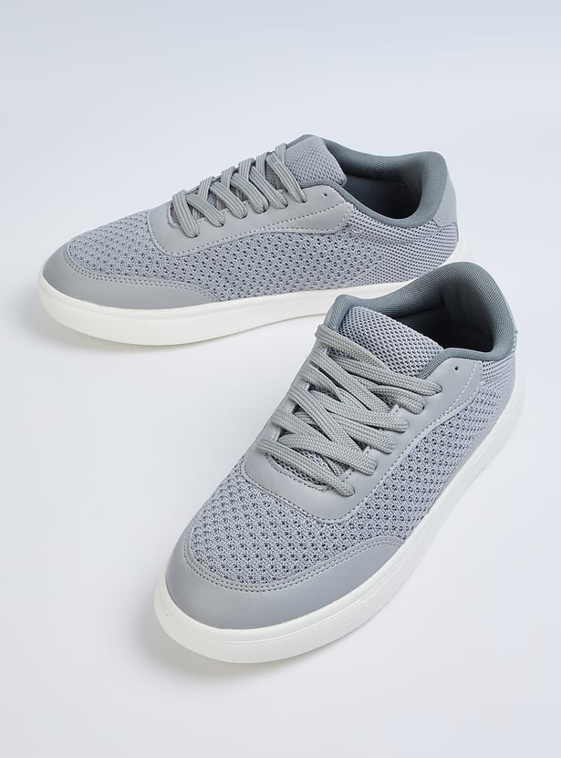 Men Mesh Lace Up Sneakers