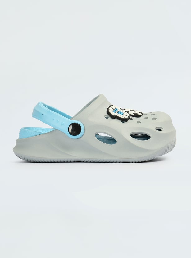Boys Charm-Detailed Clogs