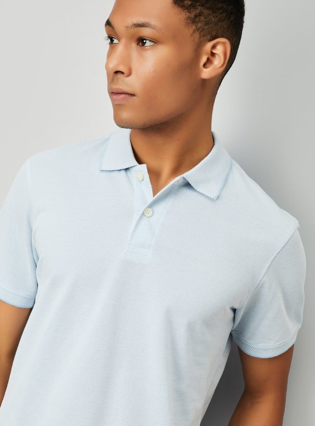 Buy Men Solid Polo T-shirt Online at just Rs. 599.0