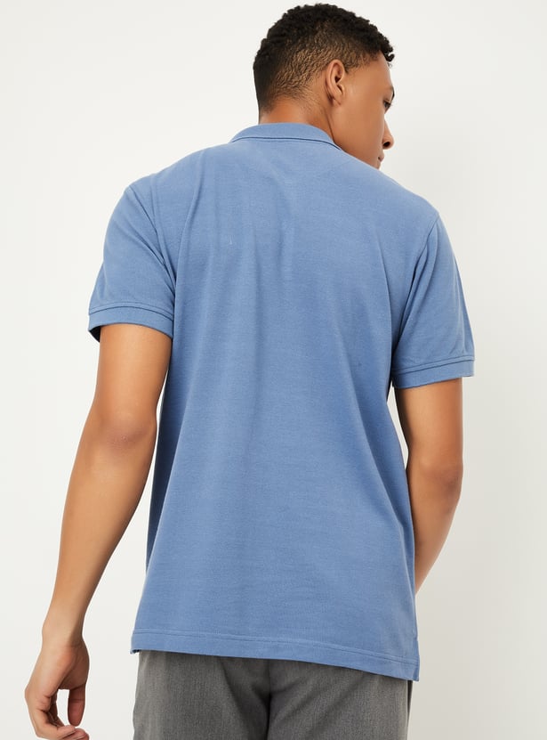 Men Striped Polo T-shirt