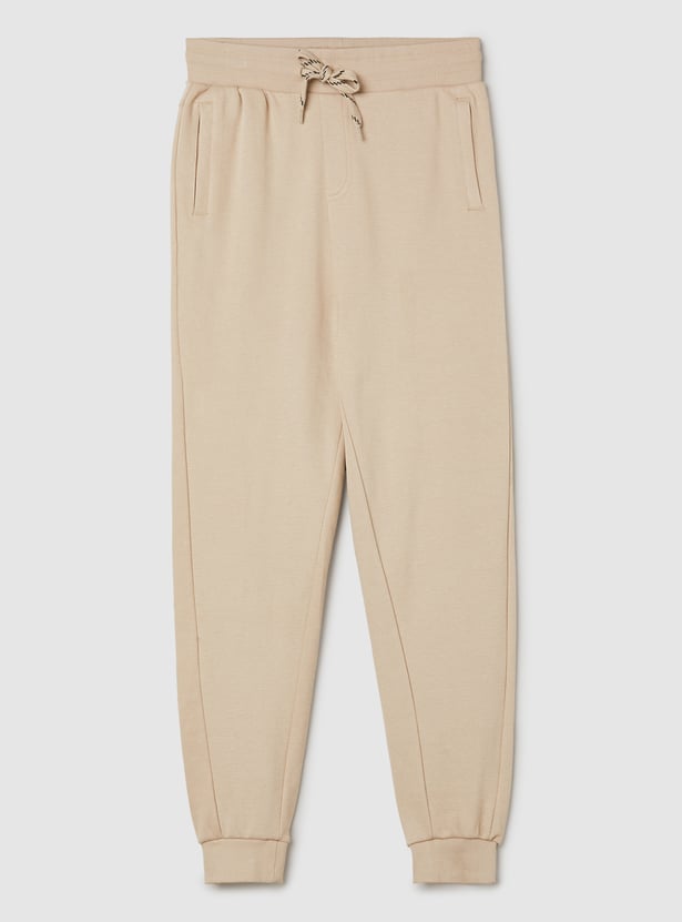 Boys Solid Knit Joggers