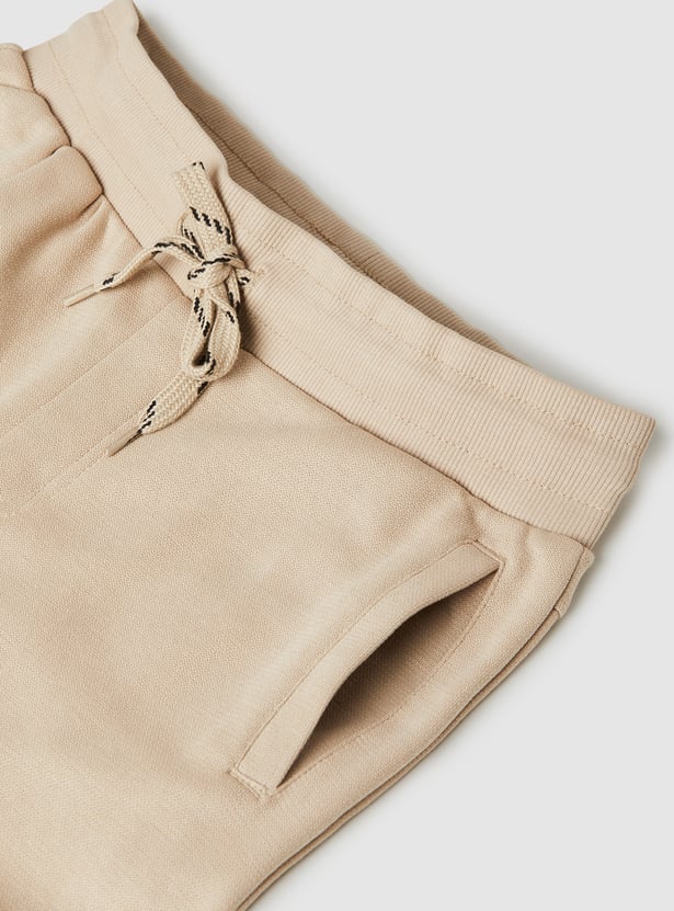 Boys Solid Knit Joggers