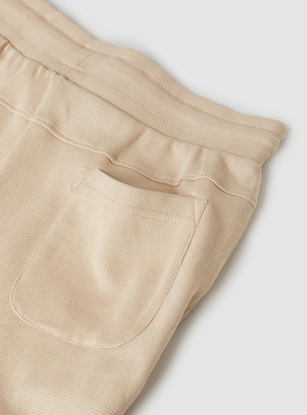 Boys Solid Knit Joggers