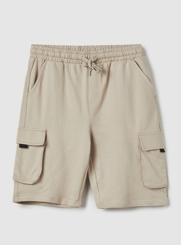 Buy Boys Knit Cargo Shorts Online at just