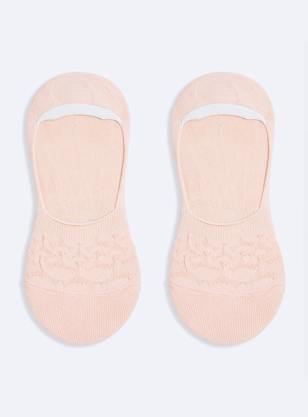 Women Patterned No Show Socks - Pack of 3