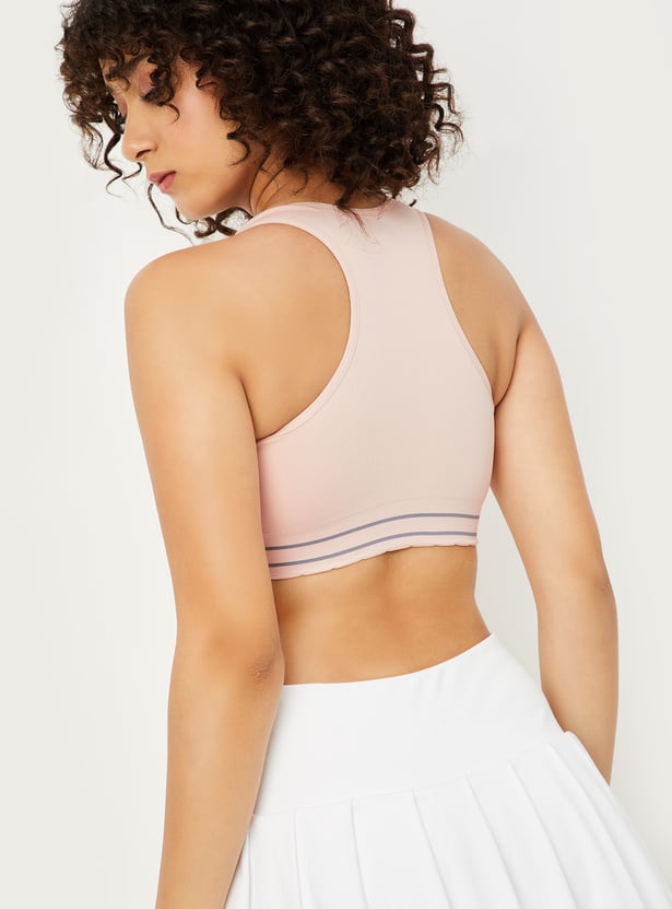 Women Solid Sports Bra