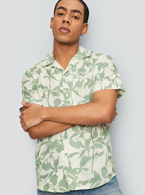 Men Printed Slim Fit Short Kurta