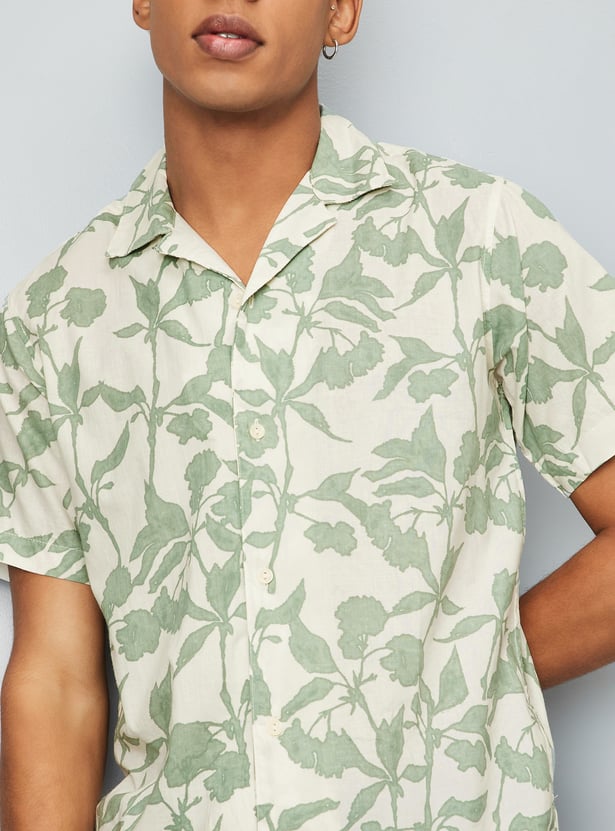 Men Printed Slim Fit Short Kurta