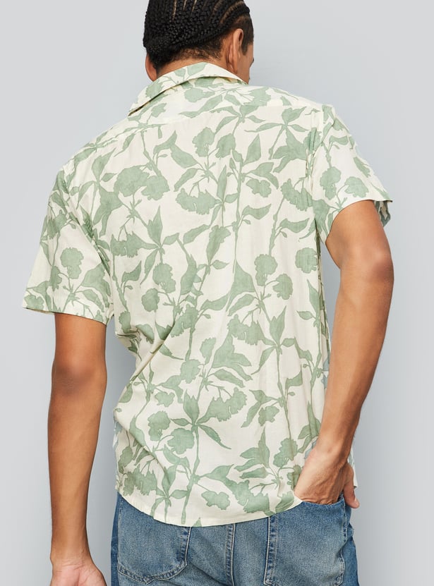 Men Printed Slim Fit Short Kurta