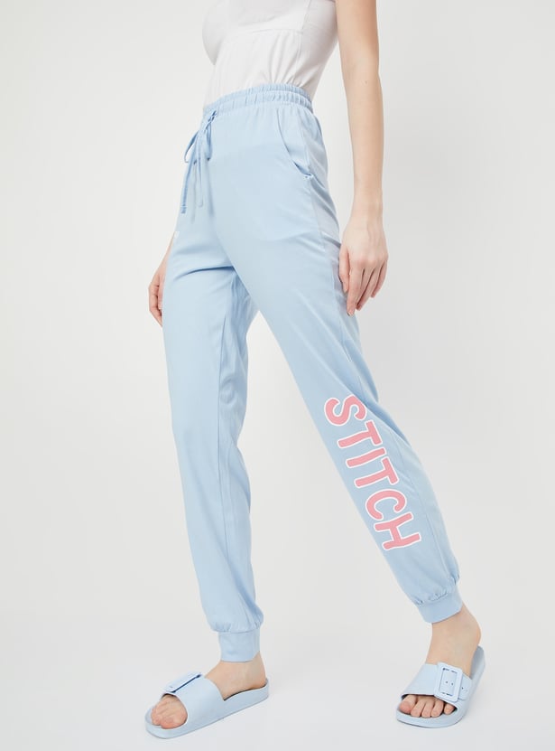 Women Stitch Printed Joggers